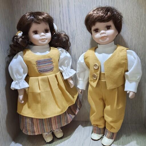 عروسک سرامیکی دختر  و پسر ست  کد 221