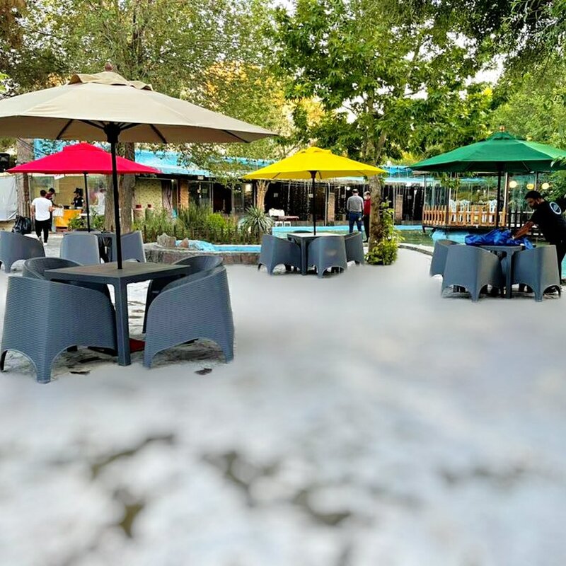 میز و صندلی ناهارخوری فضای باز  چهار نفره طرح مبل - مخصوص فضای باز - حیاط - تراس - بالکن-روف - دکور- ارسال رایگان به کل 
