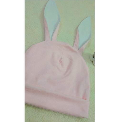 کلاه خرگوشی دو رنگ تریکو ( نرم و قابل ا انعطاف ) پسرانه و دخترانه 