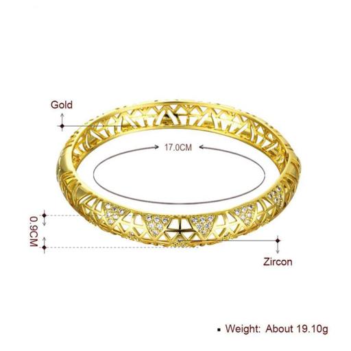 دستبند آبکاری طلا زنانه z026