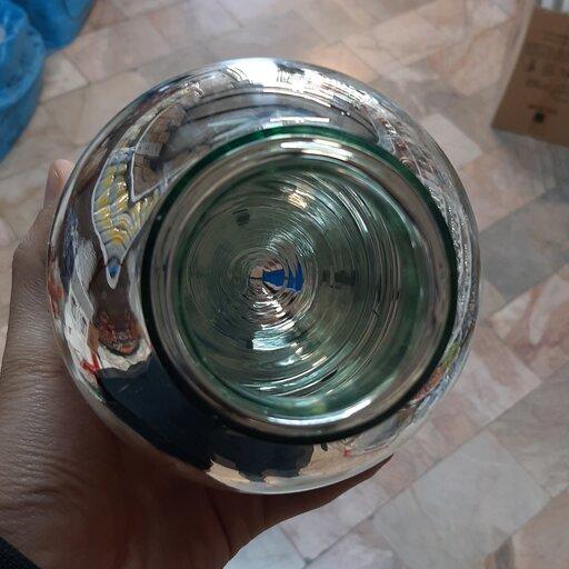 شیشه فلاسک( 1) لیتری( تپل) چینی شیشه سفید