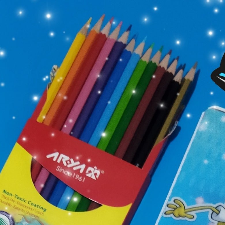مداد رنگی 12تایی آریا (ارسال با تیپاکس(هزینه ارسال با مشتری است))