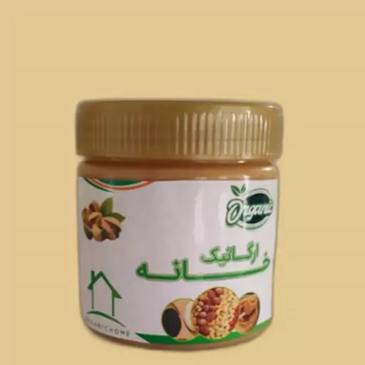 کره بادام زمینی طبیعی وارگانیک (300گرم)