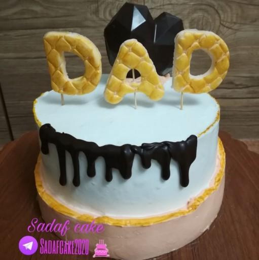 کیک خامه ای  روز پدر