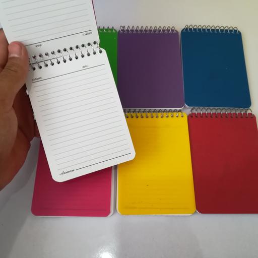 دفترچه یادداشت سیمی ساده (سایز 1.16) کیفیت عالی 