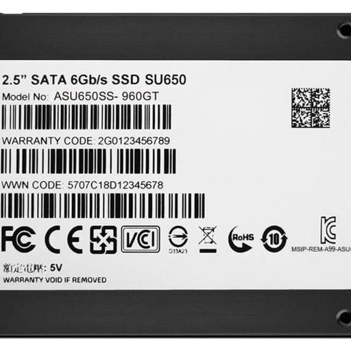 حافظه SSD ای دیتا  120 گیگابایت ADATA Ultimate SU650  گارانتی36 ماهه