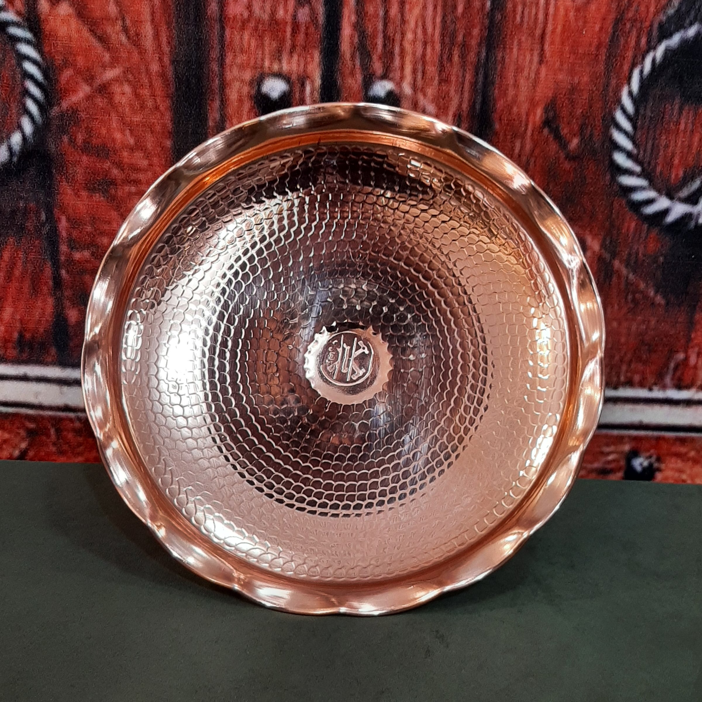 میوه خوری مسی 3 پایه برنجی