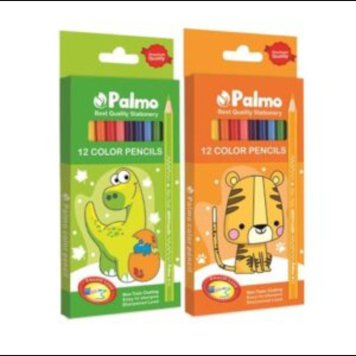 مدادرنگی 12رنگ پالمو مقوایی