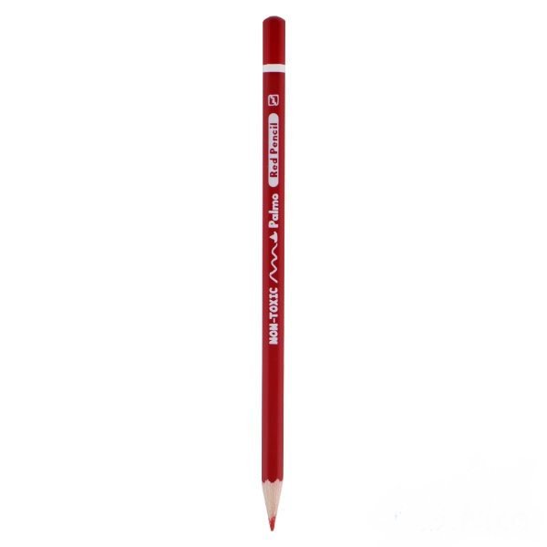 مداد قرمز پالمو بسته 12 عددی به همراه یک عدد مداد هدیه