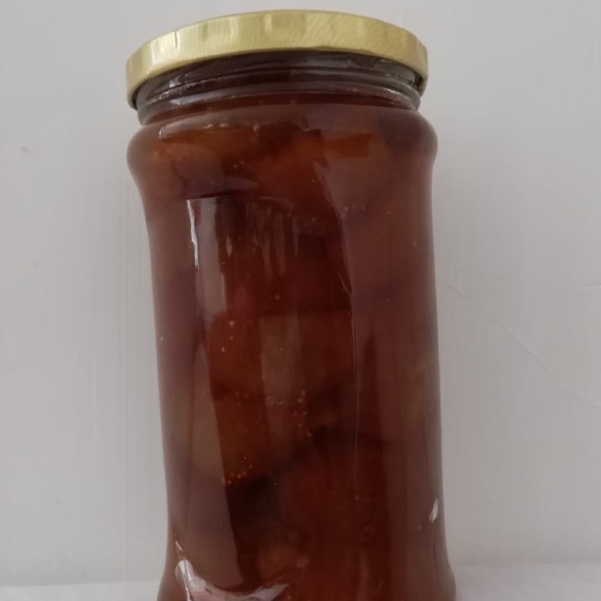 مربای انجیر سیاه خانگی بدون پوست (800 گرمی) شیرین بانو 