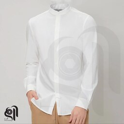 پیراهن مردانه یقه دیپلمات تترون بروجرد سفید (سایز S تا  3XL)