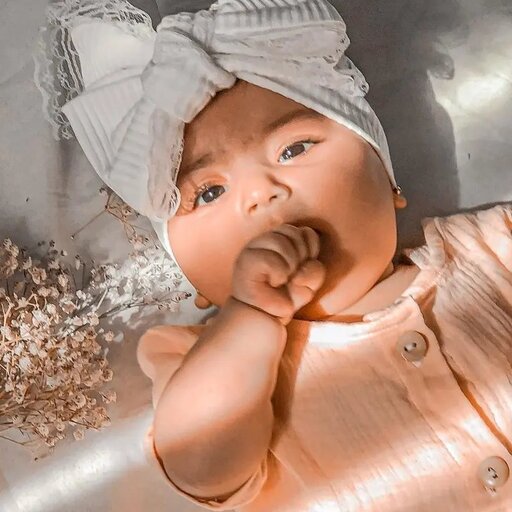 هدبند نوزادی برند ریماز مدل دلانا رنگ سفید