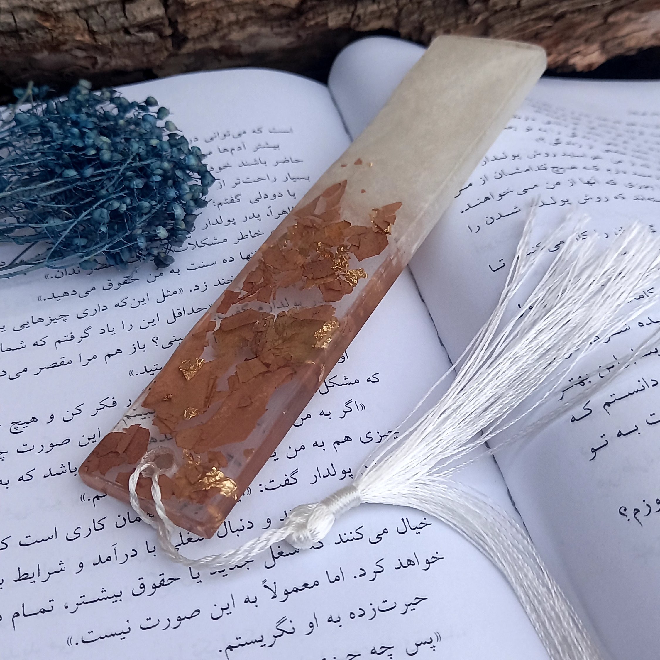 بوک مارک رزینی طرح پاییزه