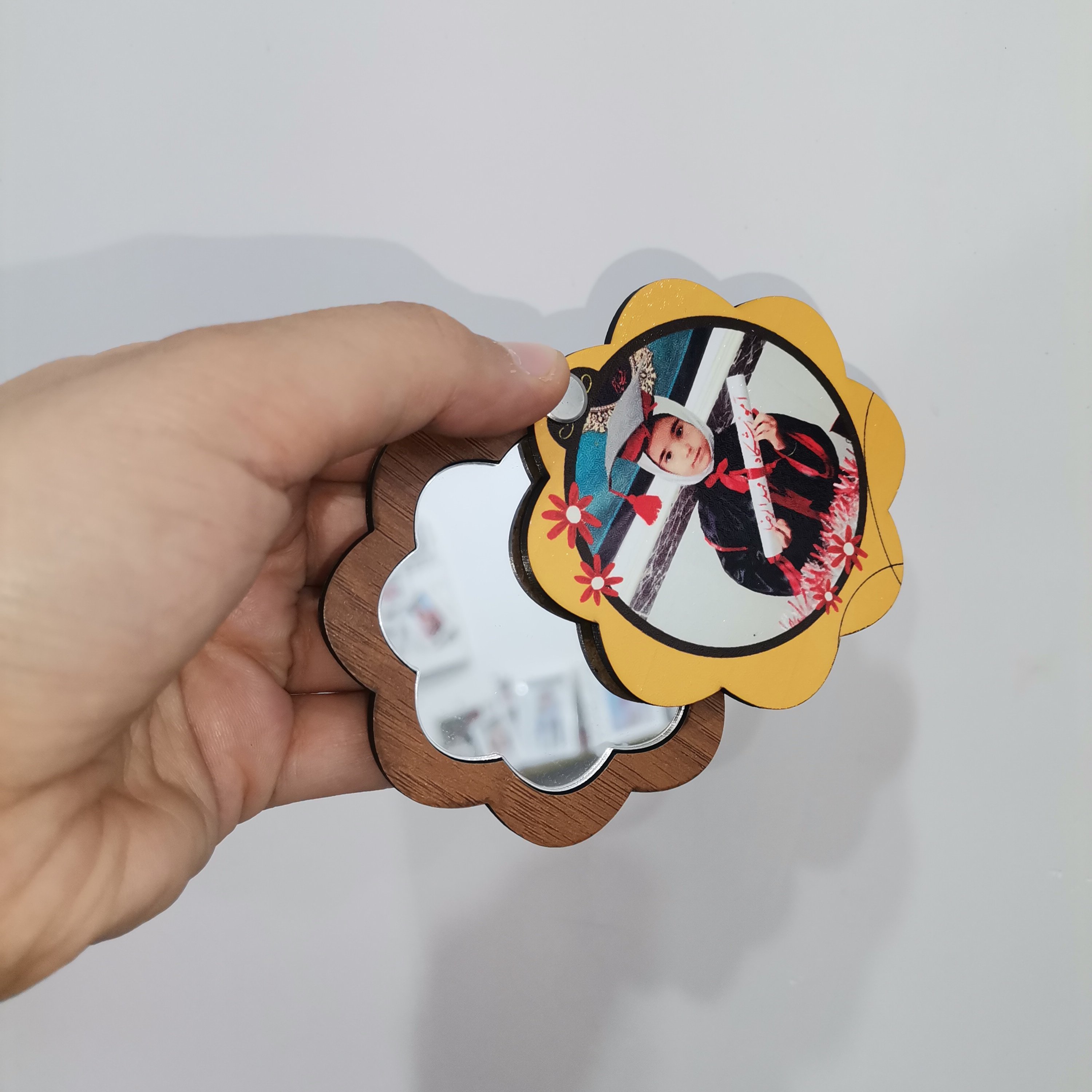 اینه چوبی جیبی