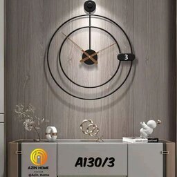 ساعت مدرن دیواری H130 بارنگ کوره ای الکترواستاتیک در  سایز های قابل سفارشی سازی