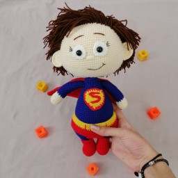 عروسک بافتنی سوپرمن