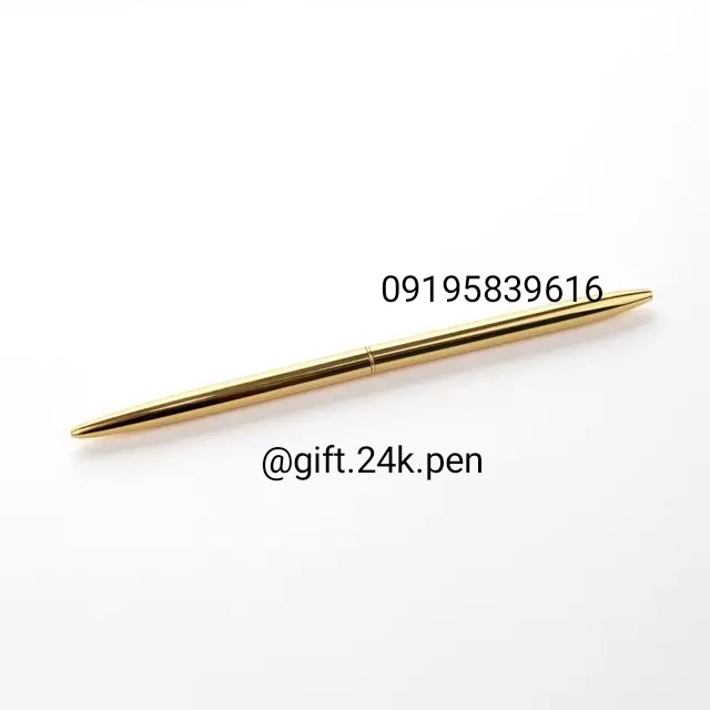 خودکار طلا  شناسنامه دار باحک اسم و جعبه چوبی لوکس
