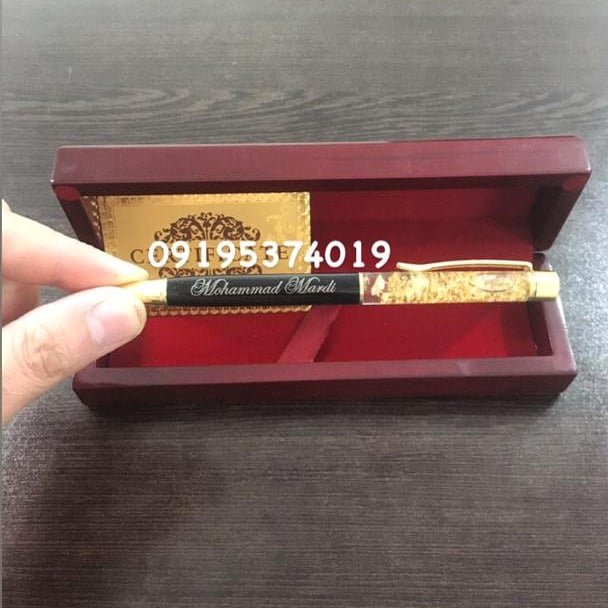 خودکار روکش طلا گلدفویل محفظه شیشه ای