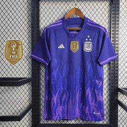کیت تیشرت و لباس با شورت  باشگاهی و ملی تیم ملی آرژانتین ارژانتین سه ستاره رنگ سورنه ای یا بنفش 