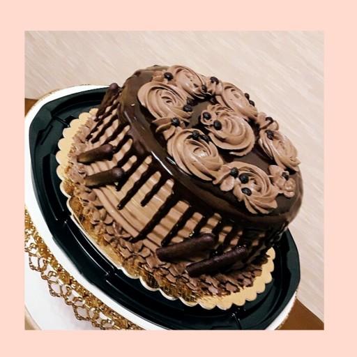 کیک خامه ای شکلاتی(10)