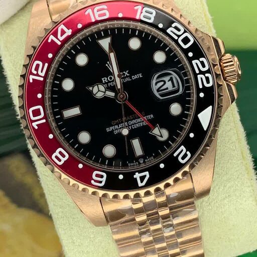 ساعت مچی رولکس مردانه مدل جی ام تی مستر  بند استیل ROLEX GMT MASTER 