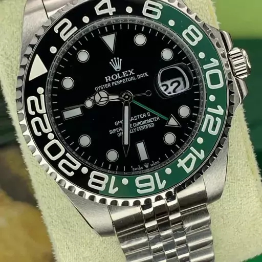 ساعت مچی رولکس مردانه مدل جی ام تی مستر  بدنه استیل .  ROLEX GMT MASTER 