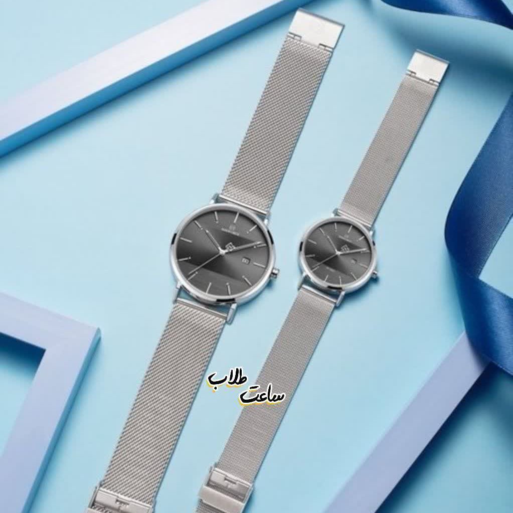 ساعت مچی ست مردانه و زنانه ناویفورس اورجینال، صفحه سیاه رنگ Naviforce