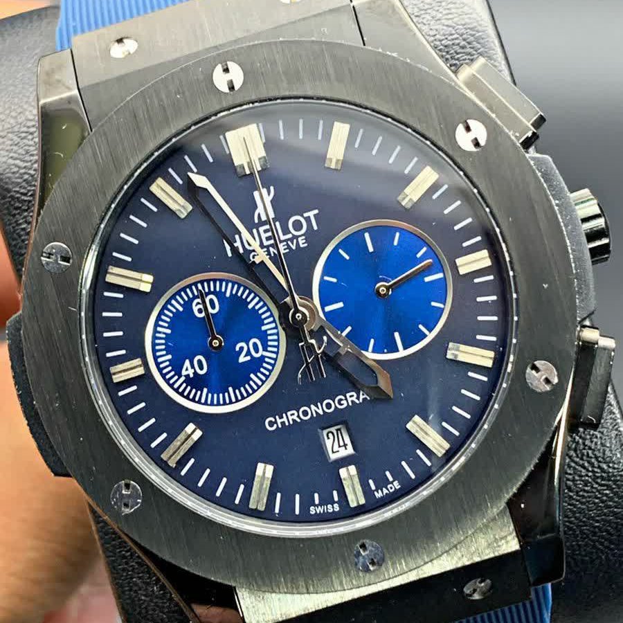 ساعت مچی مردانه هابلوت رنگبندی صفحه مشکی Hublot