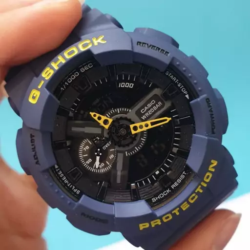 ساعت مچی مردانه و پسرانه کاسیو جی شاک آبی رنگ . casio G-shock 