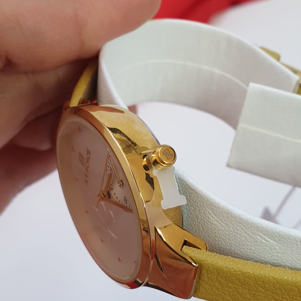 ساعت مچی زنانه ناویفورس اورجینال دارای هولوگرام کوالیتی کنترل رنگبندی طلایی  Naviforce 