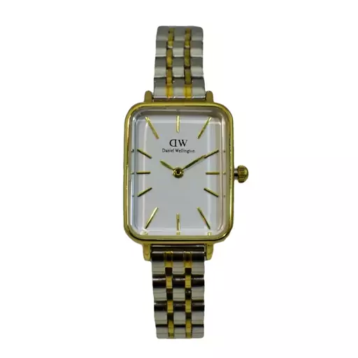 دنیل ولینگتون زنانه موتورژاپن بند دو رنگ قاب طلایی  Daniel Wellington K26HRB01