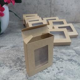 پ 10عددی جعبه کرافت کوچک مناسب بسته بندی صابونهای دستساز.شمعهای کوچک و شکلات تبلتی و ...