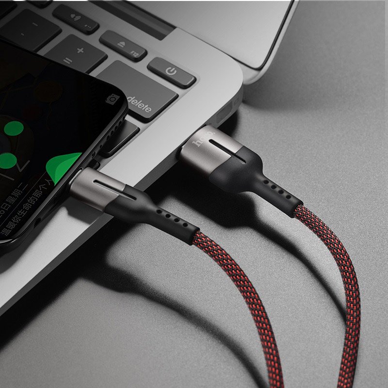 کابل تبدیل USB به USB-C هوکو مدل U68 طول 1.2 متر