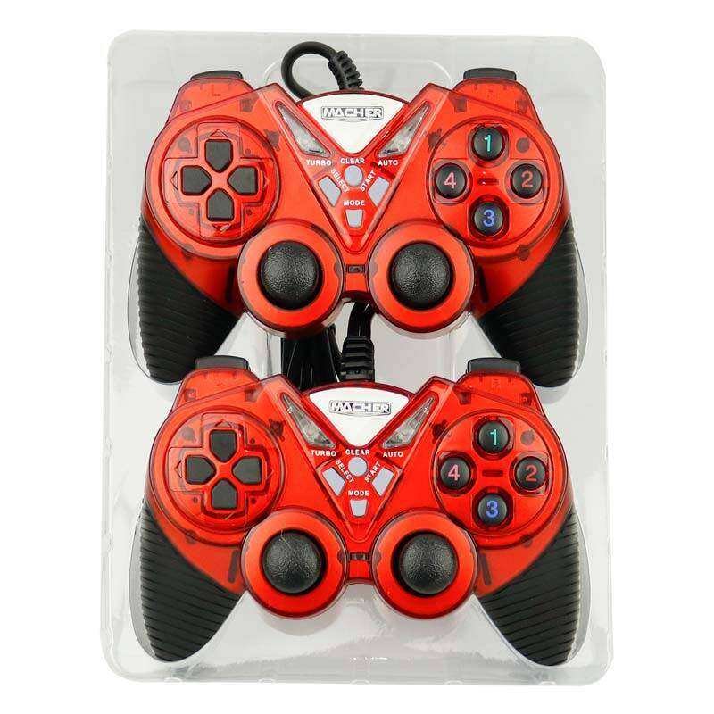 دسته بازی کامپیوتر و لپ تاپ مدل PLUS GAME بسته 2 عددی با پوشش سیلیکونی و طراحی ارگونومیک
