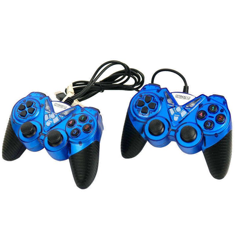 دسته بازی کامپیوتر و لپ تاپ مدل PLUS GAME بسته 2 عددی با پوشش سیلیکونی و طراحی ارگونومیک