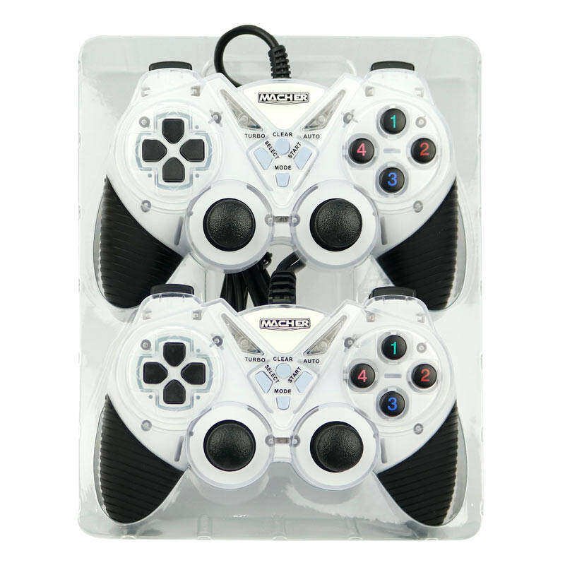دسته بازی کامپیوتر و لپ تاپ مدل PLUS GAME بسته 2 عددی با پوشش سیلیکونی و طراحی ارگونومیک