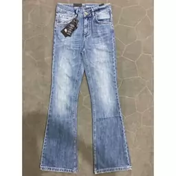 شلوارلی دم پا گشاد خارجی برند never denim سایز اسمال فرح شاپ