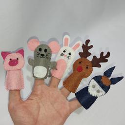 پک 5تایی عروسک انگشتی حیوانات