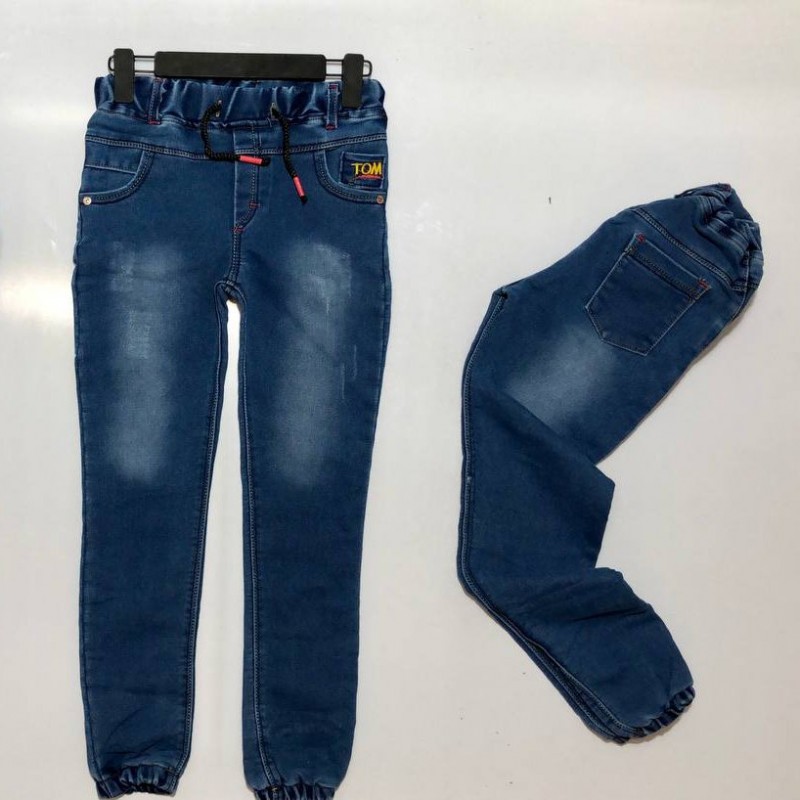 شلوار لی پسرانه پشت پنبه کمر و دمپا کشی 75-100