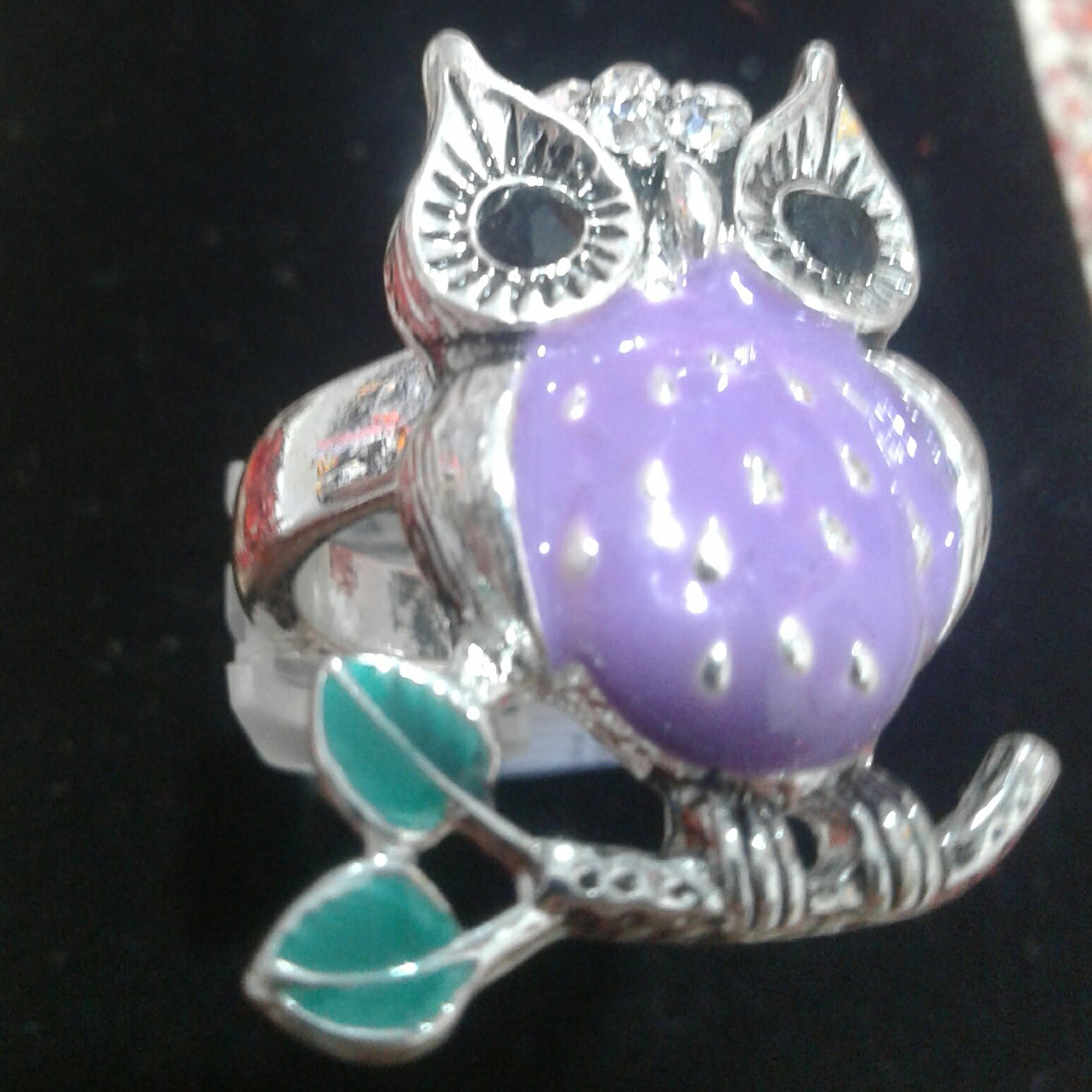 کد328 - انگشتر جغد . انگشتر دخترانه