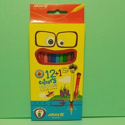مداد رنگی 12 رنگ آریا با یه مداد اضافه رایگان ریا جعبه مقوایی 