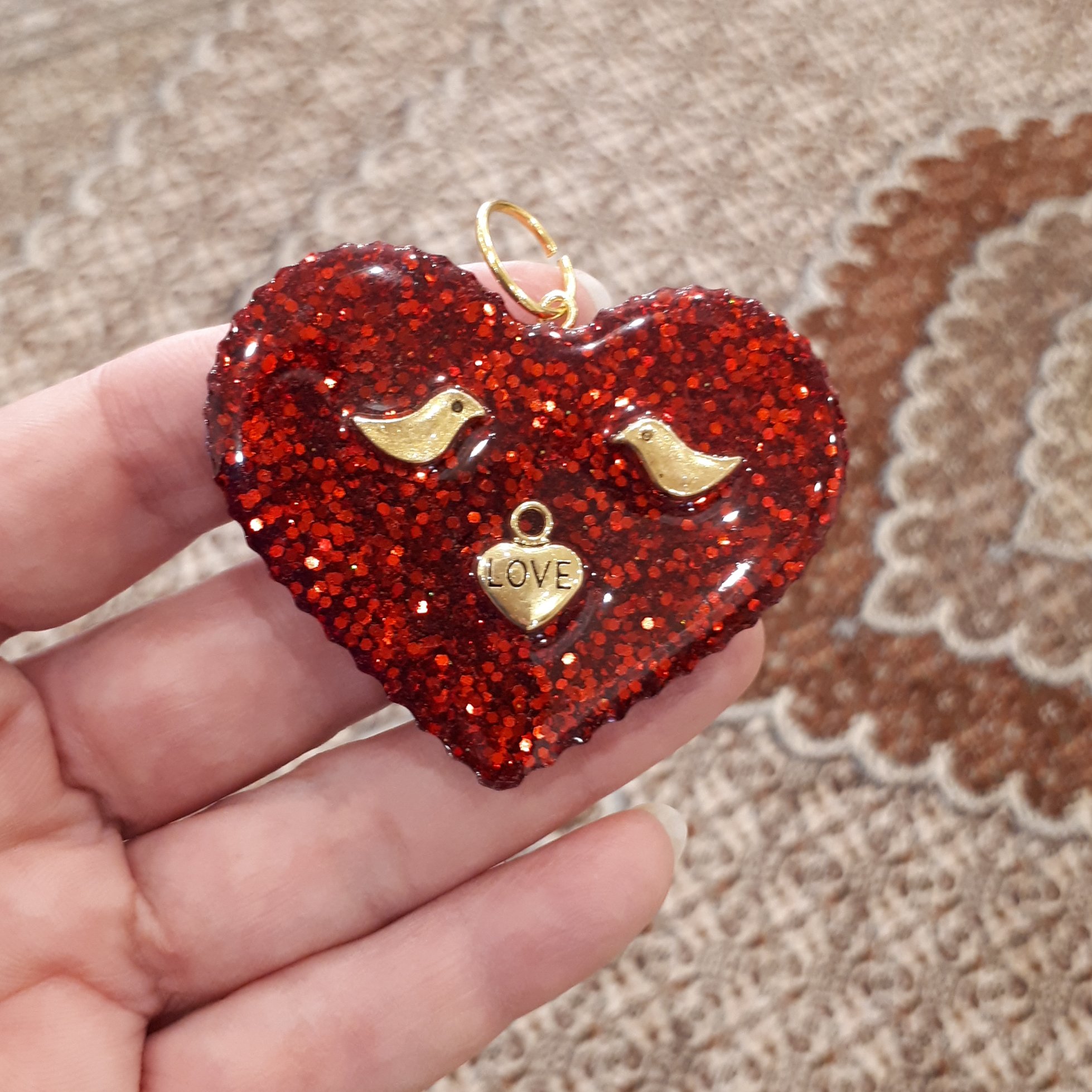 گیف عقد وعروسی ویادبود رزینی دستساز خانگی 