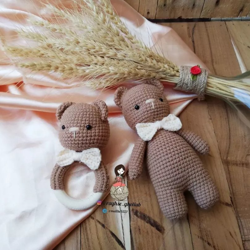 ست سیسمونی عروسک بافتنی غرفه رقص قلاب