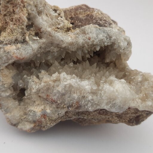 سنگ راف معدنی ژئود کلسیت کوارتز  کد عسل107 صد در صد معدنی و طبیعی