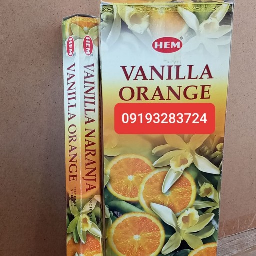 2 بسته عود وانیل پرتقال خوشبو کننده هوا و محیط عود هم
