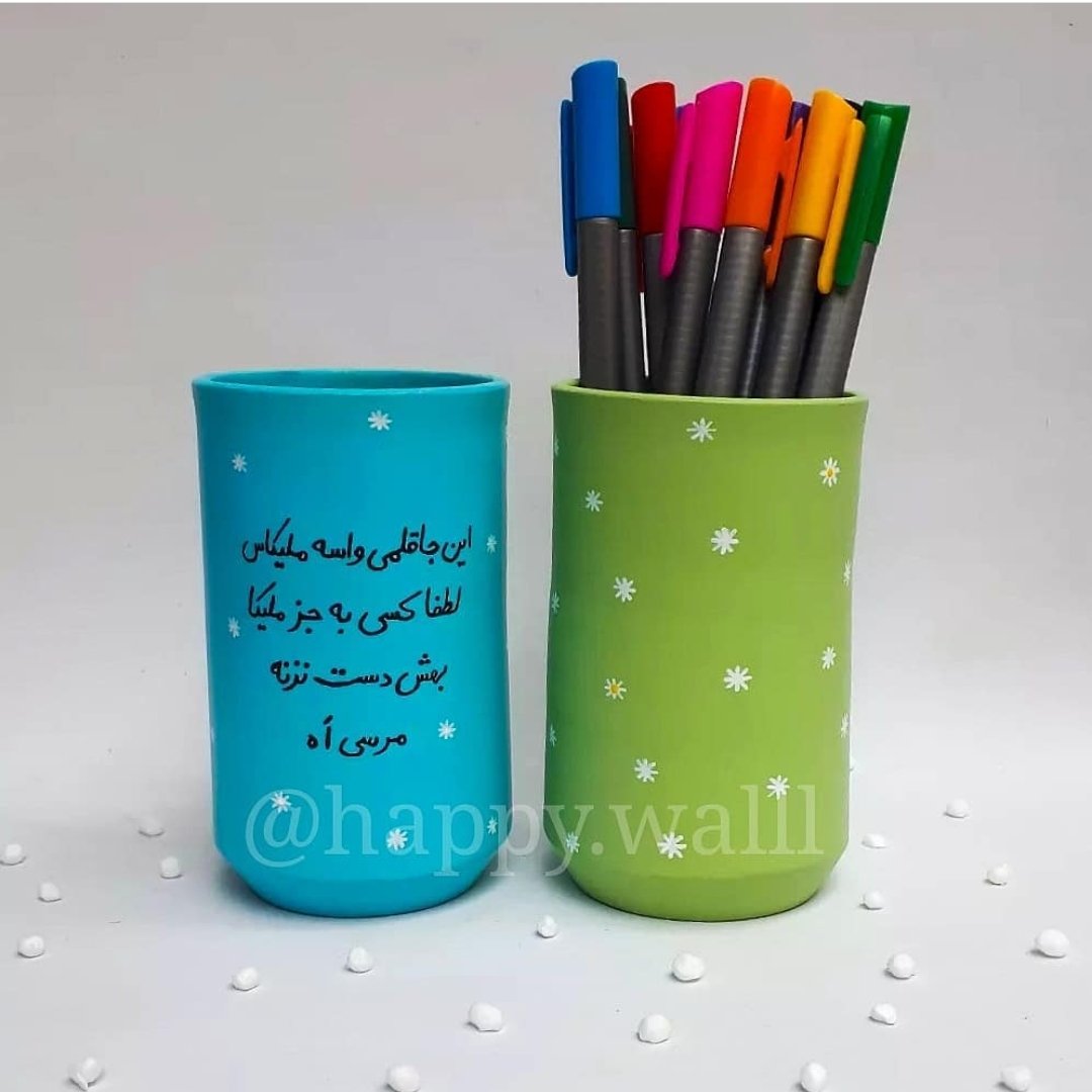 جامدادی طرح مهندس هدیه به مهندس جاقلمی سفالی(سایز 6در10)
