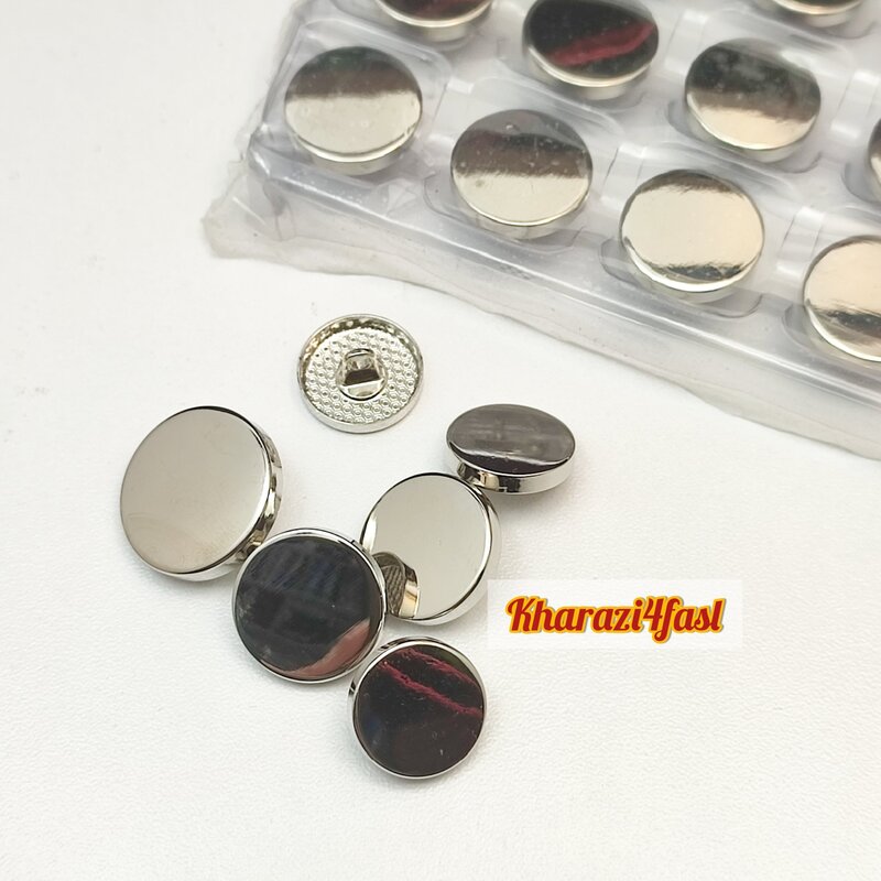 دکمه فلزی محصول تایوان کیفیت درجه یک سایز بزرگ کد 172
