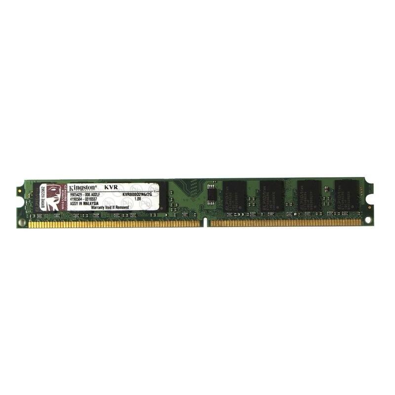 رم دسکتاپ DDR2 تک کاناله 800 مگاهرتز CL5 کینگستون مدل KVR800D2N6 2G ظرفیت 2 گیگ