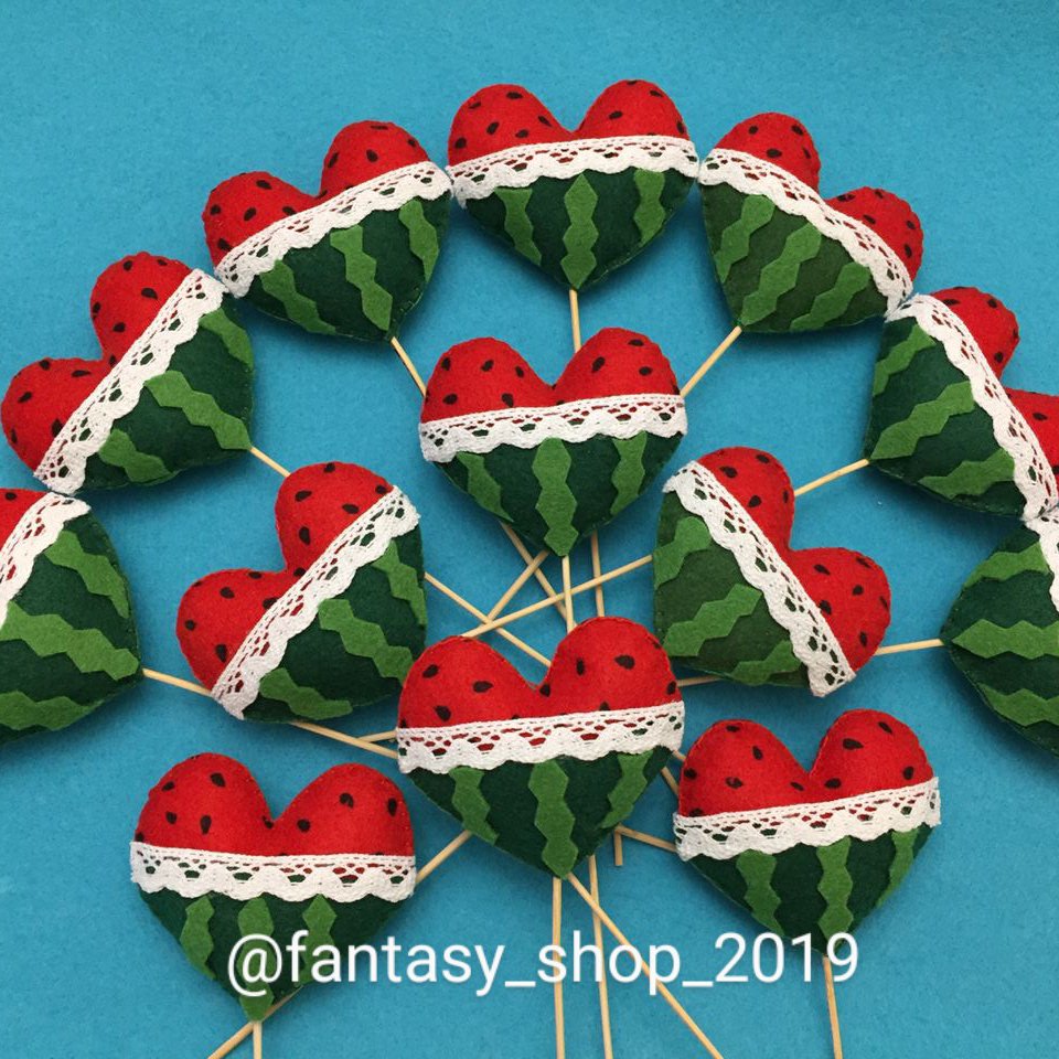 هندوانه یلدایی قلبی عروسک تو پر زیبا و با کیفیت