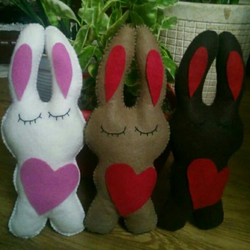 عروسک خرگوشی ولنتاین(هر عدد)